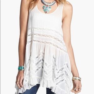 Free People | White + Lace Tunic/Dress | S/M